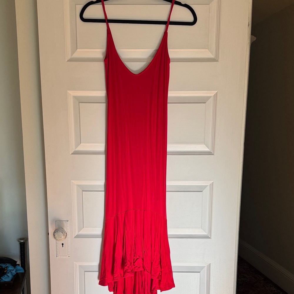 Rachel Pally Vibrant Red High Low Dress
